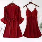 Burgundy Robe Set 12